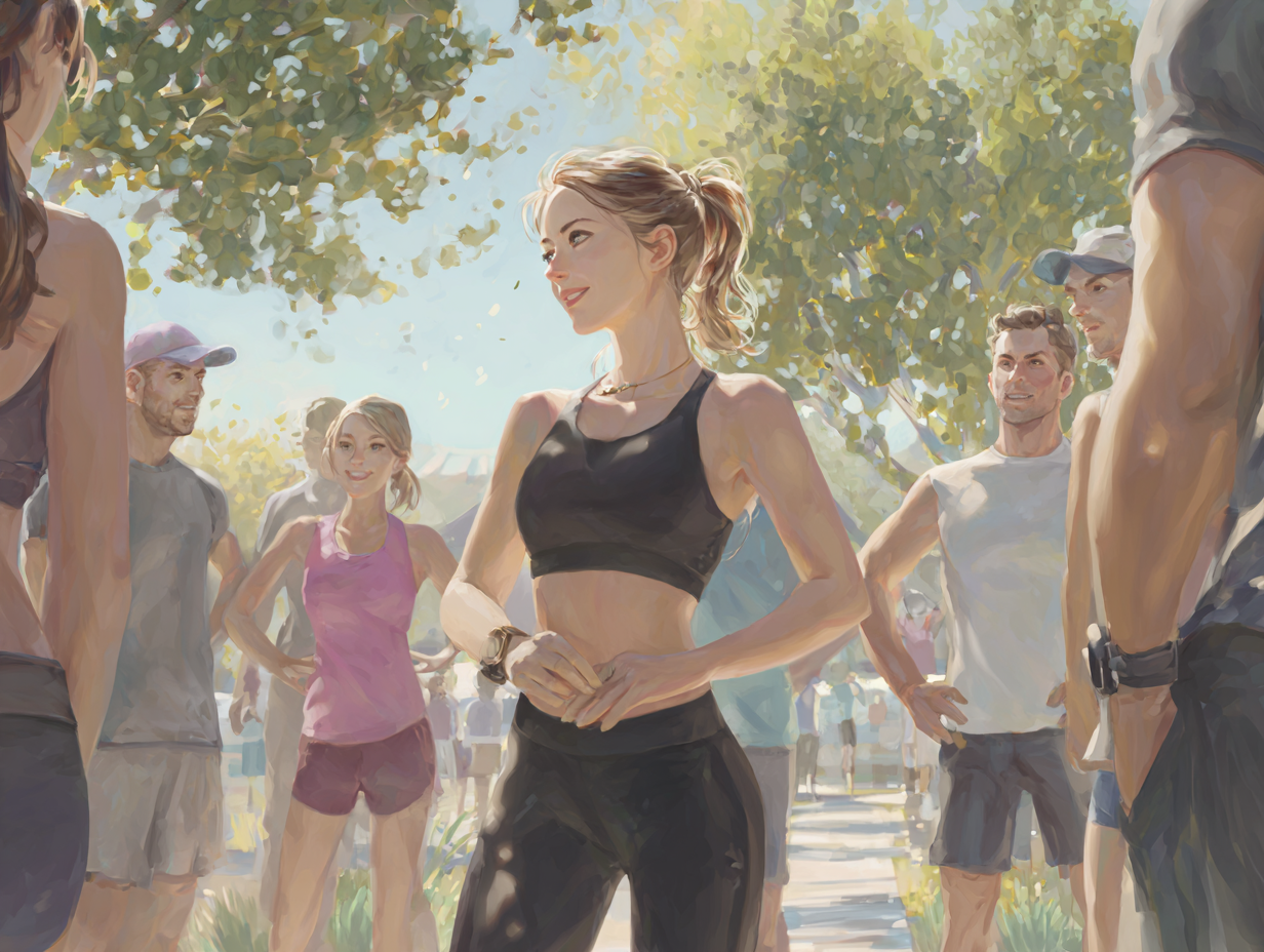 Тренер консультує клієнта про правильну техніку виконання вправ